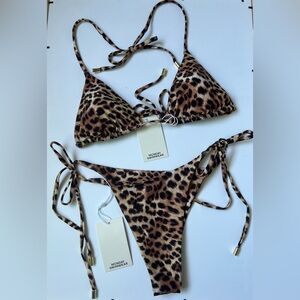Monday Swimwear Palma Top and Bottoms in Marbled Jaguar